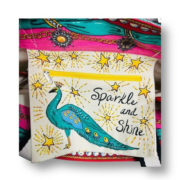Brighton Tom Clancy Sparkle and Shine Canvas Tote Bag NWT Colorful Chic Shopper - Picture 6 of 12
